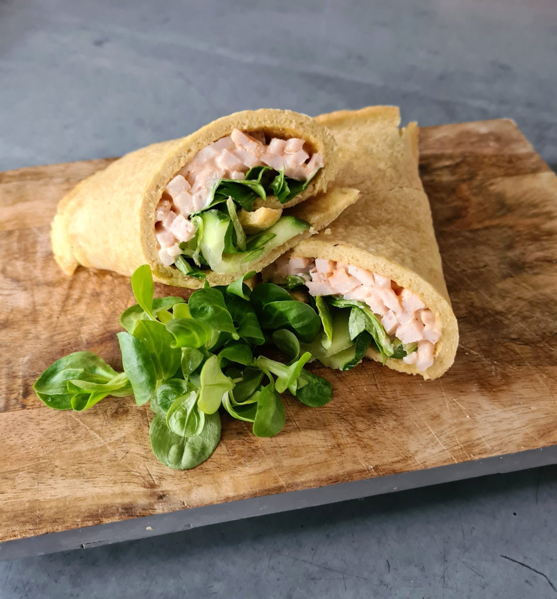 Wrap met gerookte kipfilet Mariska de Vries